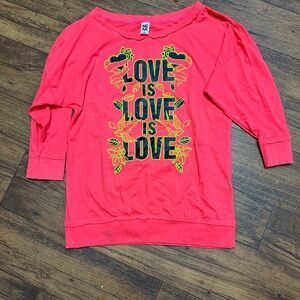 Zumba Fitness Coral Long Sleeve ZIN Tee